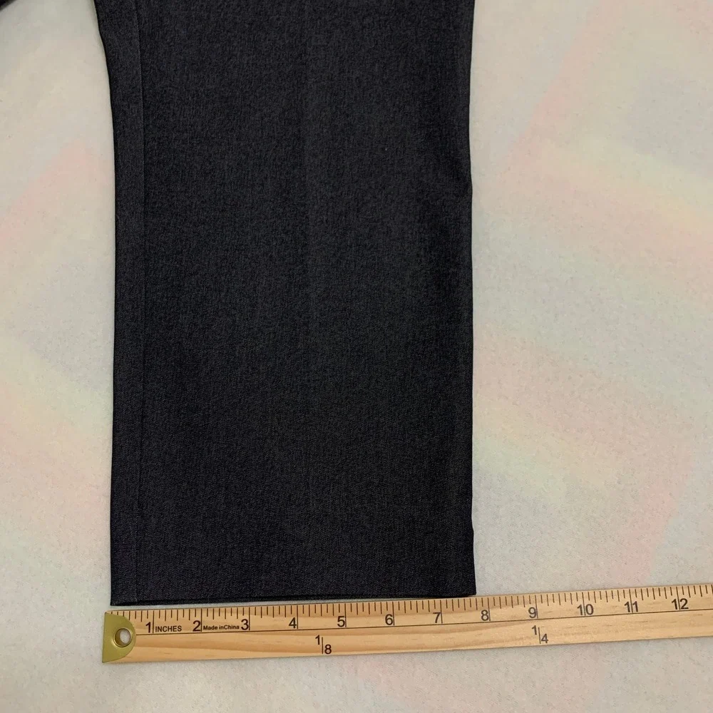 Chico's‎ So Slimming Crop Pants Women's Pull On High Rise Stretch Gray 3 (XL/16)